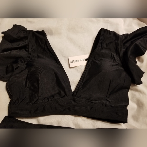 Awesome sexy high waisted padded removable bra top flirty bathing swim s… - Picture 4 of 8